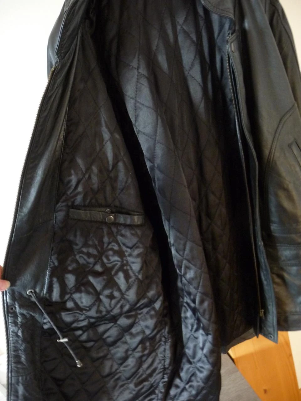 3/4 length leather jacket/blouson – photo 12